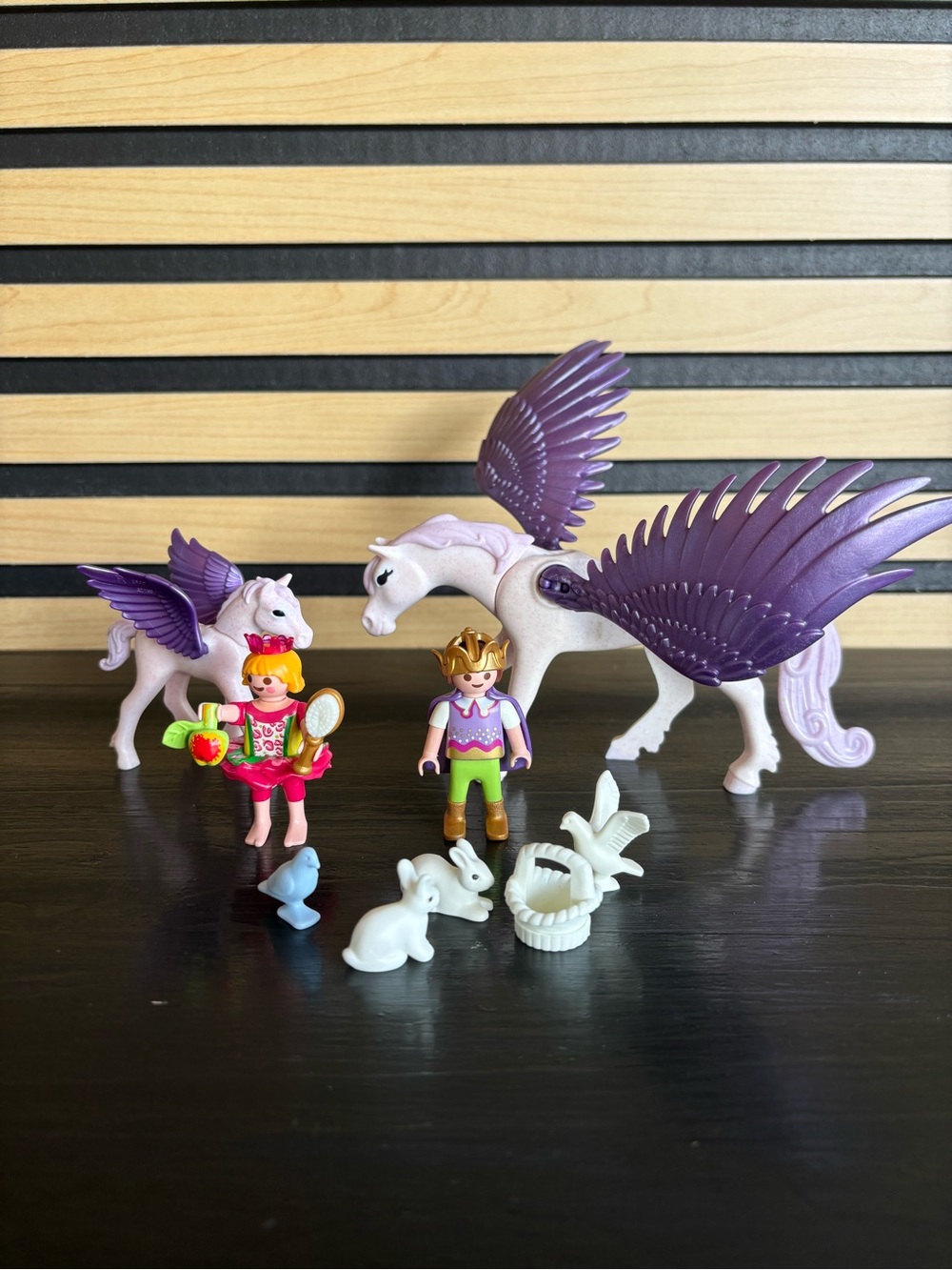 Playmobil Royal Children with Pegasus and Baby 5478 INCOMPLETE SET Horse Fairies